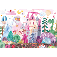 INTERDRUK Puzzle se samolepkami Zámek 250 dílků