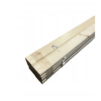 Dětská postel z masivu borovice FRANK - 200x90 cm - šedá