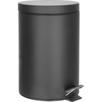 Aqualine SIMPLE LINE odpadkový koš kulatý 12l, černá mat 26112