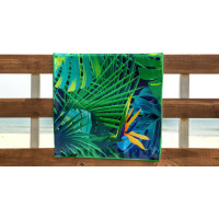 Rychleschnoucí plážová osuška 210x75 cm - Strelitzia Blue