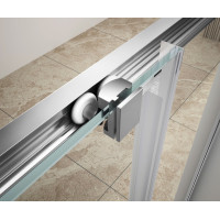 Aqualine UGGA posuvné sprchové dveře 1400mm, čiré sklo ATS140