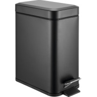 Aqualine SIMPLE LINE odpadkový koš obdélníkový 5l, černá mat GAQ005B