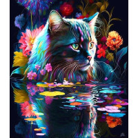 NORIMPEX Diamantové malování Kočka 30x40cm