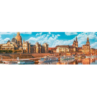 INTERDRUK Panoramatické puzzle: Around the World: Drážďany, Německo 1000 dílků