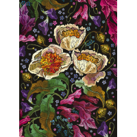 INTERDRUK Puzzle Flowers: Barevné květy 1000 dílků