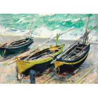 INTERDRUK Puzzle Art: Tři rybářské lodě 1000 dílků