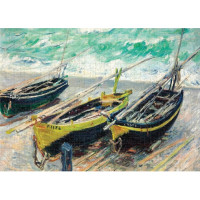 INTERDRUK Puzzle Art: Tři rybářské lodě 1000 dílků