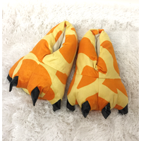Plyšové papuče KIGU - žirafí vzor