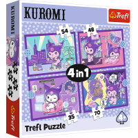 TREFL Puzzle Den s Kuromi 4v1 (35,48,54,70 dílků)