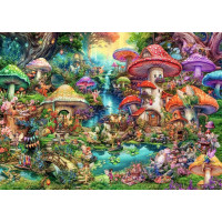 RAVENSBURGER Puzzle Houbová vesnička 1000 dílků