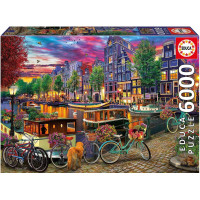 EDUCA Puzzle Jízdní kola v Amsterdamu 6000 dílků