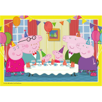 RAVENSBURGER Puzzle Prasátko Peppa na oslavě 2x12 dílků
