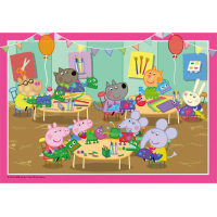 RAVENSBURGER Puzzle Prasátko Peppa na oslavě 2x12 dílků