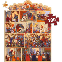 DJECO Puzzle s příběhem Král Artuš 100 dílků