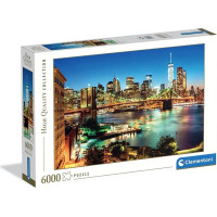 CLEMENTONI Puzzle Světla nad Brooklynským mostem 6000 dílků
