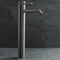 Umyvadlová baterie MAXMAX Rea LUNGO GRIP - vysoká - gun grey
