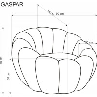 Křeslo GASPAR 2 - hořčicové