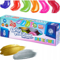 ASTRA Temperové barvy 12x20ml pastelové (metalické)