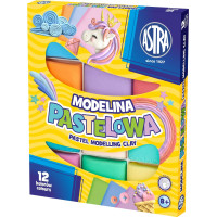 ASTRA Termotvrdnoucí plastelína 12 barev pastelová