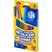 ASTRA Pastelky 12ks metalické