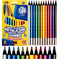 ASTRA Pastelky 12ks metalické
