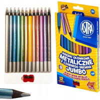 ASTRA Pastelky 12ks metalické