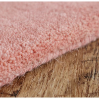 Ručně všívaný kusový koberec Asra wool starorůžová
