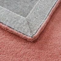 Ručně všívaný kusový koberec Asra wool starorůžová