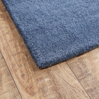 Ručně všívaný kusový koberec Asra wool modrá