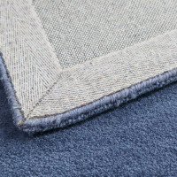 Ručně všívaný kusový koberec Asra wool modrá