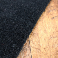 Ručně všívaný kusový koberec Asra wool černá