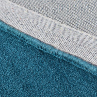 Ručně všívaný kusový koberec Asra wool petrolej