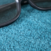 Ručně všívaný kusový koberec Asra wool petrolej