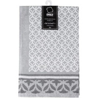 Žakárová kuchyňská utěrka CARINO 015 - 40x60 cm - světle šedá