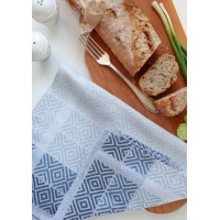 Žakárová kuchyňská utěrka CARINO 016 - 40x60 cm - modrá ombre