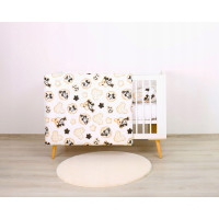 Dětské bavlněné povlečení do postýlky 120x90 cm BABYMAM PREMIUM - Myšák Miki