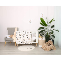 Dětské bavlněné povlečení do postýlky 120x90 cm BABYMAM PREMIUM - Myšák Miki