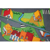 Dětský koberec VESNIČKA, 100x250 cm