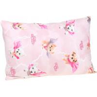 Dětské bavlněné povlečení do postýlky 120x90 cm BABYMAM PREMIUM - Super pejsci - růžové