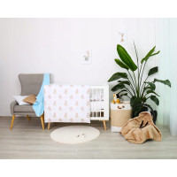 Dětské bavlněné povlečení do postýlky 135x100 cm BABYMAM PREMIUM - Veselý jednorožec