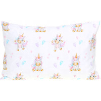 Dětské bavlněné povlečení do postýlky 135x100 cm BABYMAM PREMIUM - Veselý jednorožec