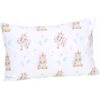 Dětské bavlněné povlečení do postýlky 135x100 cm BABYMAM PREMIUM - Veselý jednorožec