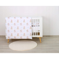Dětské bavlněné povlečení do postýlky 135x100 cm BABYMAM PREMIUM - Veselý jednorožec
