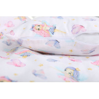 Dětské bavlněné povlečení do postýlky 135x100 cm BABYMAM PREMIUM - Víly