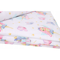 Dětské bavlněné povlečení do postýlky 135x100 cm BABYMAM PREMIUM - Víly