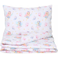 Dětské bavlněné povlečení do postýlky 135x100 cm BABYMAM PREMIUM - Víly