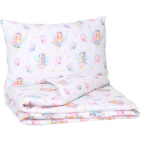 Dětské bavlněné povlečení do postýlky 135x100 cm BABYMAM PREMIUM - Víly