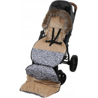 Dětský fusak do kočárku BABYMAM Maxi - Boho/béžový