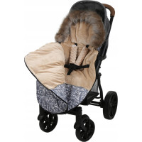 Dětský fusak do kočárku BABYMAM Maxi - Boho/béžový