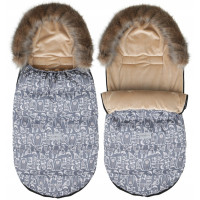 Dětský fusak do kočárku BABYMAM Maxi - Boho/béžový
